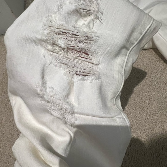Jbrand size 25 white skinny distressed jeans - Picture 4 of 6